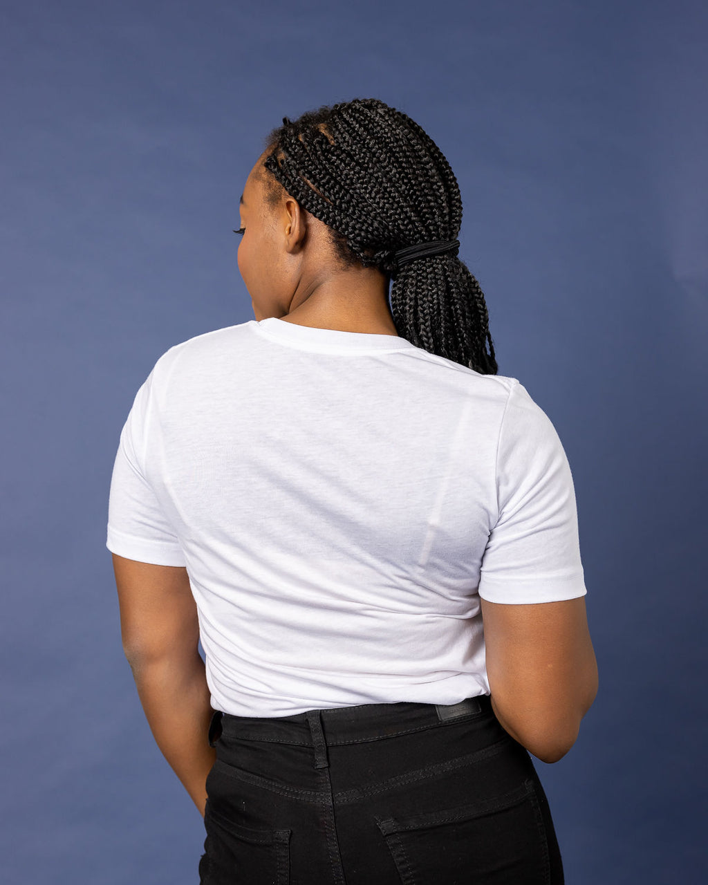 White Logo Tee
