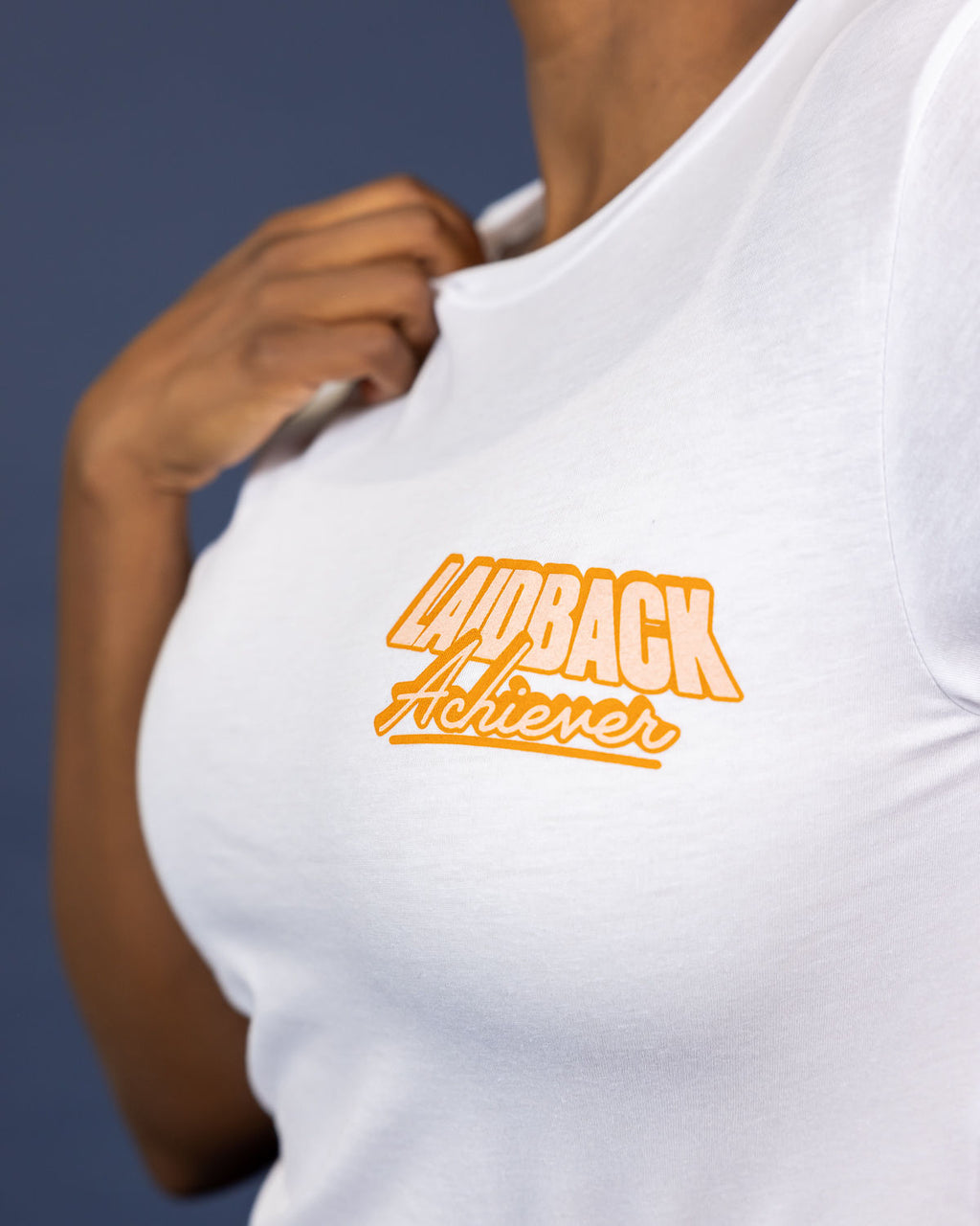 White Logo Tee