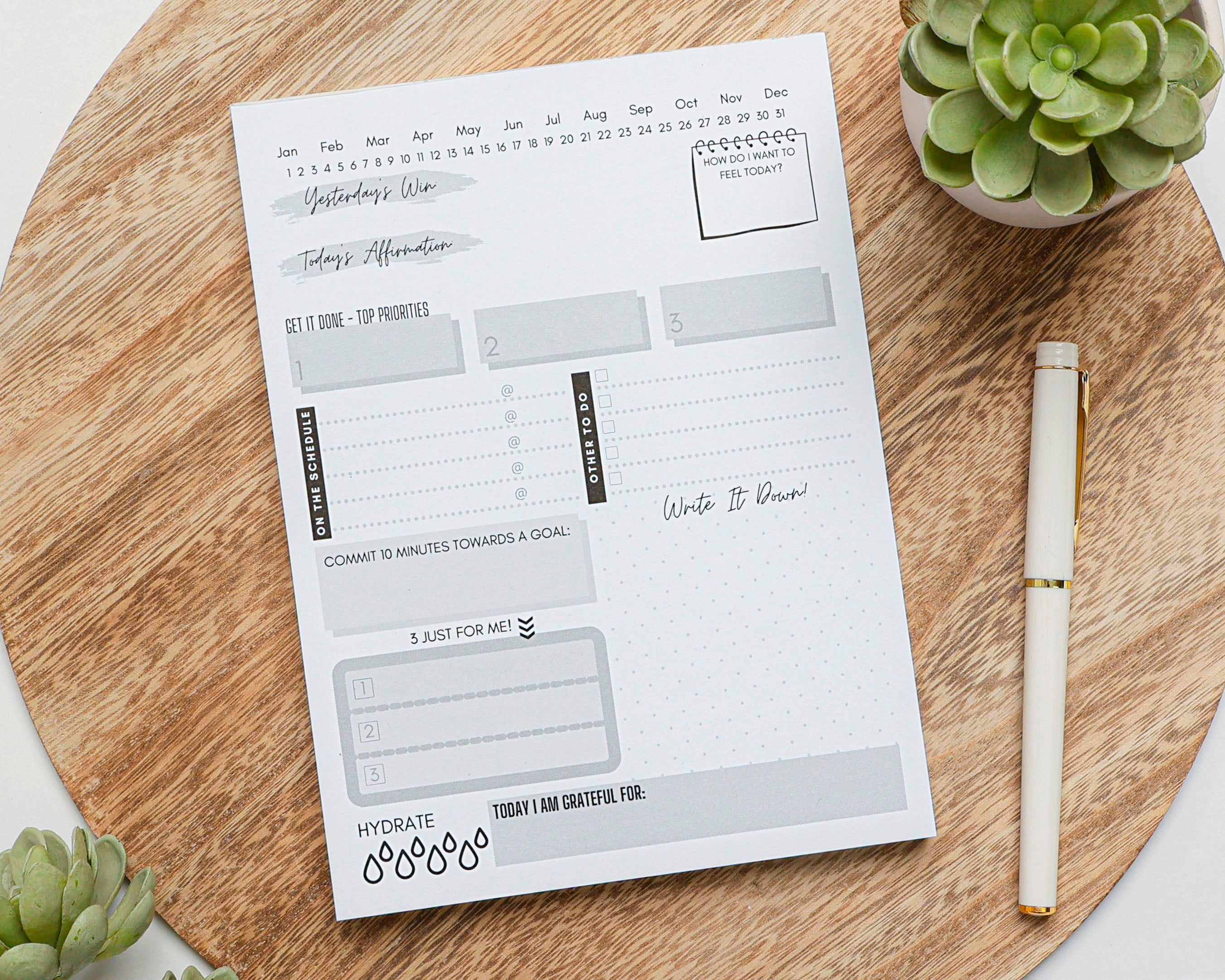 Morning Routine Notepad