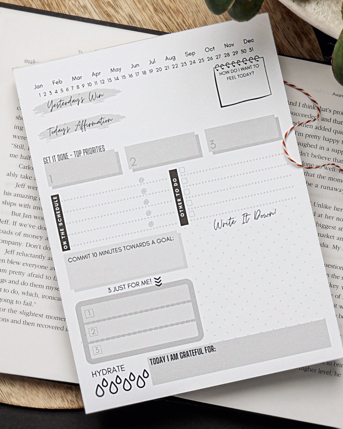 Morning Routine Notepad